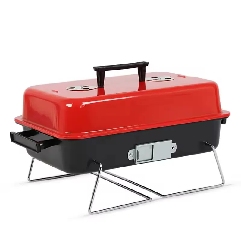 Custom Tabletop Outdoor Cooking Smoker Mini Grill Camping Barbecue Charcoal BBQ Portable Grill