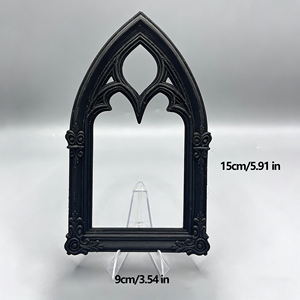 Marco de ventana gótico para casa de muñecas, decoración europea con tallado intrincado en <span class=keywords><strong>miniatura</strong></span> - Product Image 5