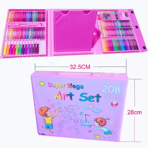 208pcs bambini pittura colorazione arti artigianato super mega set art de 208pz set da disegno