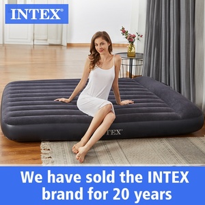 INTEX 66127 USB Stripe Flocage <span class=keywords><strong>Personne</strong></span> Seule 99CM Oreiller Repos Classique Airbed <span class=keywords><strong>Avec</strong></span> Oreiller Intégré Tente Camping Air <span class=keywords><strong>Matelas</strong></span> <span class=keywords><strong>Lit</strong></span> - Product Image 2