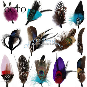 Hersteller 8-15cm Natürliche Fasanenfedern Kopfschmuck Accessoire Dekoration für Männer Frauen Cowboy Fedora Hüte Handgefertigte Federn - Product Image 1
