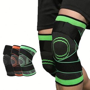 Genouillères de sport antidérapantes unisexes pour hommes et femmes, genouillères de compression pour l'entraînement physique - Product Image 2