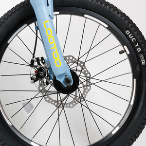 Vélo de montagne pour enfants de 9 ans, 14 pouces, fabrication chinoise, vitesse unique, jante en alliage d'aluminium, cadre en acier, freins à disque, suspension arrière - Product Image 6