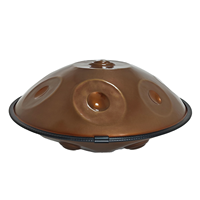 Raysen F #   Handpan Low Pygmy 21 (14+7) notes avec trois notes de fond, type Dings, tambour Handpan