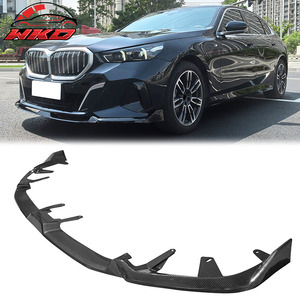 Compatible con BMW Serie 5 G60 2024-2026, Labio de Parachoques Delantero Estilo IKON, Impresión de Fibra de Carbono - Product Image 1