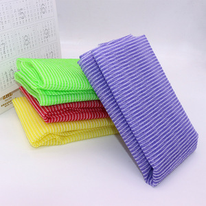 Nylon Polyester Bath Towel Long Strip <b>Back</b> <b>Scrubbing</b> Towel For Household Use - Product Image 2
