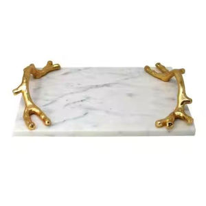 Plateau de service élégant pour aliments et collations, plateau à café, plateau décoratif pour fêtes, décoration de la maison, restaurant, hôtel - Vente chaude - Product Image 3