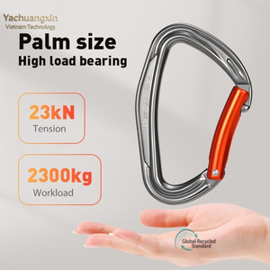 Mosquetón de Aleación de Aluminio 24KN Duradero a Precio de Fábrica, Clips de Escalada Ligeros, Dispositivo de Aseguramiento para Exteriores - Product Image 6