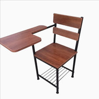 Fauteuil d'école en bois moderne et durable pour salle de classe, bureau à domicile et utilisation en extérieur