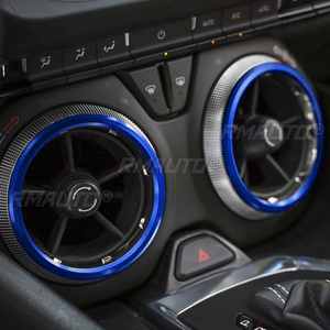 4 pièces, anneau de couverture de sortie d'air conditionné intérieur, autocollant en alliage d'aluminium pour Chevrolet Camaro 2017+, accessoires - Product Image 2
