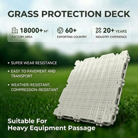 Tapis de protection de sol FLYON Honor pour chantier 1000x1000x55mm en PP, dalles emboîtables pour véhicules lourds et événements