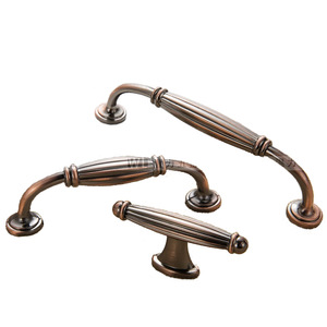 European Style Zinc Alloy Cabinet Handle Bar Shape Durable Wardrobe Furniture Drawer <b>Door</b> Pulls Ivory <b>White</b> Single Hole - Product Image 5