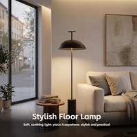 Lampe de sol LED moderne nordique avec structure en fer, design simple pour la décoration de la chambre à coucher et du salon