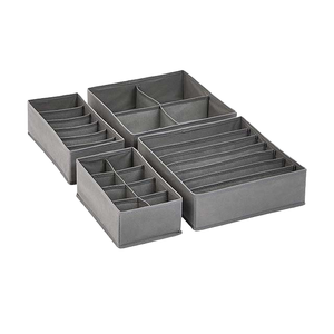 24-Cell Foldable Fabric Drawer Organizer Divider for <strong>Wardrobe</strong> Closet Storage <strong>Boxes</strong> for Clothing Socks Underwear Organization - Product Image 4