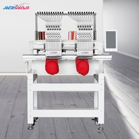 Machine à broder à plat à double tête Revhon, informatisée, moteur Tajima, fonctionnement automatique, 1000 tr/min