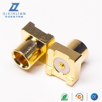 Connecteur RF d'antenne à montage en surface femelle MCX plaqué or conception Jack de type droit