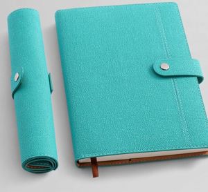 Libreta de Negocios Personalizable 2025, Tapa Dura de Cuero Grueso, Tamaño A5, 100 Hojas, Cosido con Hilo, para Apuntes de Trabajo y Reuniones - Product Image 4