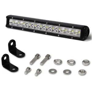 21 inç yüksek kaliteli beyaz 6000K Led çubuk ışıkları ince tek sıra LED ışık çubuğu Jeep ATV SUV Ford 4x4 Offroad