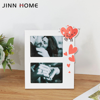 4X6Inch Valentijn Collage Fotolijst Met Glazen Voorkant Voor Tafelblad Bruiloftsgeschenk
