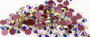 AB Rose Back SS20 3D Flat Back Crystal Glass Rhinestone Diamond para Nail Art - Product Image 2