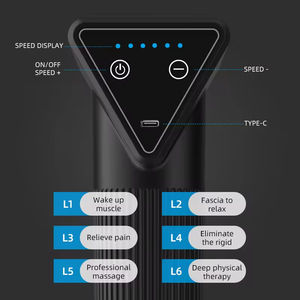 Pistola de Masaje Portátil de Percusión, Relajación Muscular, Silenciosa, con Flujo de Impacto, Ajustable, Recargable por USB - Product Image 4