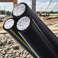 Cable Triplex ABC 0,6/1 Kv 2X4 AWG XLPE/PE Aislamiento de PVC Aluminio ACSR Cable eléctrico superior compatible con ASTM para energía