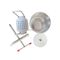 Presse à miel manuelle en acier inoxydable de 3,5 L, presse à cire d'abeille à baril perforé, presse-agrumes, équipement d'apiculture