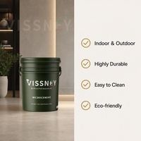 Fabricant de Foshan OEM/ODM, revêtement sans joint à haute adhérence de couleur personnalisée pour sols et murs en micro-ciment