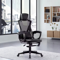 Chaise de bureau ergonomique moderne avec dossier en maille, pivotante et réglable en hauteur, disponible en plusieurs couleurs
