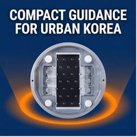 Borne lumineuse LED encastrée en aluminium IP68 pour usage commercial, de -20 à 80 degrés Celsius, pour améliorations routières