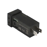 Chargeur USB de voiture 12V/24V pour Toyota, chargeur rapide USB 30W + Type C 18W intégré à la prise avec voltmètre numérique LED, adaptateur de téléphone de voiture