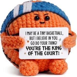 Balón de Baloncesto Tejido a Crochet con Tarjeta, Lindos <span class=keywords><strong>Regalos</strong></span> <span class=keywords><strong>para</strong></span> el Día del <span class=keywords><strong>Padre</strong></span>, Navidad, Pascua, San Valentín, Jubilación, <span class=keywords><strong>para</strong></span> Papá, Esposo - Product Image 2