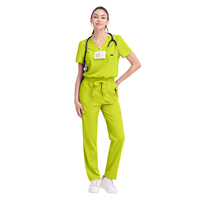 Uniforme de gommage facile d'entretien Design élégant pour renforcer votre confiance Ensembles d'uniformes de gommage Infirmière Tissu léger Gommage d'infirmière