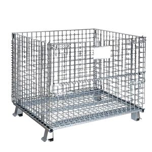 Conteneur pliable en acier galvanisé à mailles métalliques robuste avec un grand espace de rangement - Product Image 2