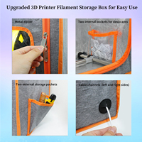 Boîte de rangement pour filament d'imprimante 3D OEM, 2 niveaux, double rangée, en métal, avec couvercle ignifuge