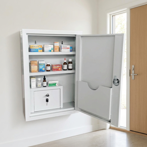 Meubles d'hôpital, <span class=keywords><strong>armoire</strong></span> à <span class=keywords><strong>pharmacie</strong></span> d'urgence, boîte à <span class=keywords><strong>pharmacie</strong></span> en métal, trousse de premiers soins portable en acier, <span class=keywords><strong>armoire</strong></span> de rangement médicale - Product Image 1