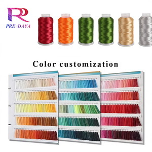 <span class=keywords><strong>Fil</strong></span> à broder de haute qualité 100% polyester haute ténacité 120D/2 5000 yards 122g pour machines à broder à grande vitesse - Product Image 4