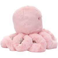Vente en gros de jouets anti-stress lestés en peluche super douce, personnalisés avec broderie de dessin animé mignon, en forme de pieuvre, cadeau d'anniversaire pour enfants