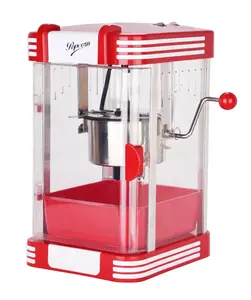 Die Retro-Serie CETL Approval Kettle Popcorn Maker Maschine Mit Popcorn Tablett Für Party gebrauch
