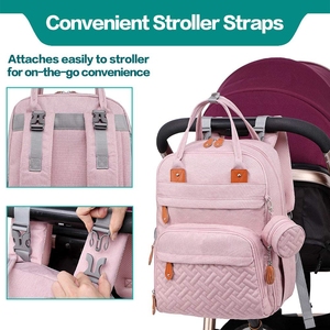 Bolsas de Pañales Personalizadas de Venta Caliente, Bolsas de Pañales Impermeables Grandes y Plegables con Aislamiento para Mamá - Product Image 3