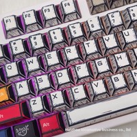 Cartoon Wind Graffiti Tastenkappen Original PBT Fünfseitige Thermische Sublimation Mechanische Tastatur Anime Keycaps