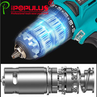 IPOPULUS Batterie gratuite EMC Vente à chaud Power Craft Tournevis sans fil 18V Perceuse Remplacer pour Makitas Ensemble de perceuses électriques