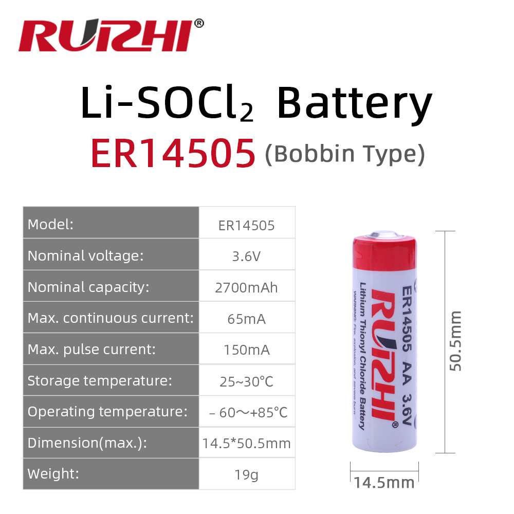 AnnonceNX - Pile lithium ER14505H AA 3.6V 2.7Ah - Pile lithium
