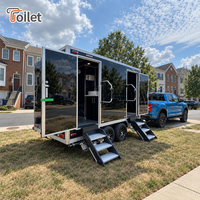 Unité Sanitaire Mobile pour Événements Publics avec Remorque Toilettes Amovible – Utilisation Extérieure Portable et Fourniture pour Projets