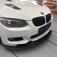 Lèvre avant en fibre de carbone de haute qualité avec finition polie pour BMW Série 3 E92 335i 2005-2007, personnalisée en carbone Apex
