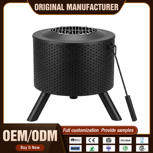Brasero Portátil de Acero Inoxidable de Alta Calidad para Exteriores, con Pincho para <span class=keywords><strong>Leña</strong></span>, para Cocina, Barbacoa <span class=keywords><strong>y</strong></span> Camping - Product Image 1
