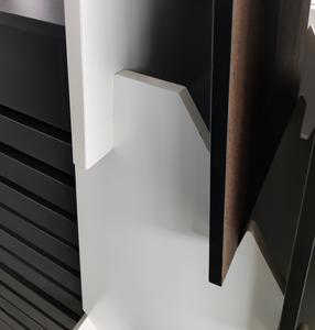 Échantillons de grandes briques 14 PCS blancs durables à 2 rangées d'étagères de présentation de sols en bois imperméables à l'eau - Product Image 6