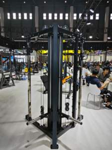 TZfitness TZ-Q1105 Appareil de musculation commercial à double poulie avec plaques de poids, entraîneur fonctionnel réglable, traction latérale, rameur bas, équipement de salle de sport - Product Image 6