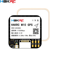 Module GPS HAKRC M10 avec boussole QMC5883, double protocole, entrée 5V, 25x25mm pour avion RC FPV longue portée