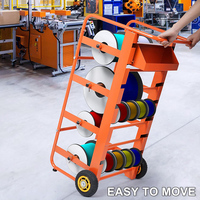 JH-Mech Porte-bobine de fil Distributeur de câbles avec roue pour usage électrique industriel et de détail Câble de porte-bobine de fil portable